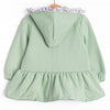 Francesca Florals Zip-Up Jacket, Green