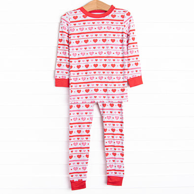 Dearest Decorations Bamboo Pajama Set, Red