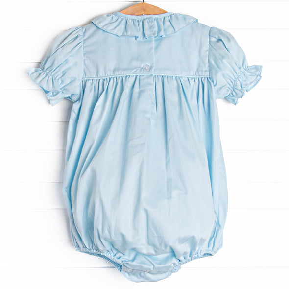 Bud and Bloom Smocked Bubble, Blue