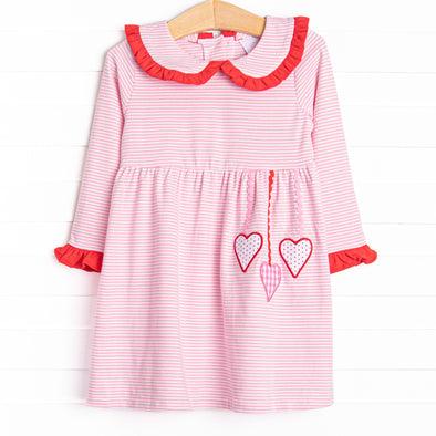 Get-together Galentine Applique Dress, Pink