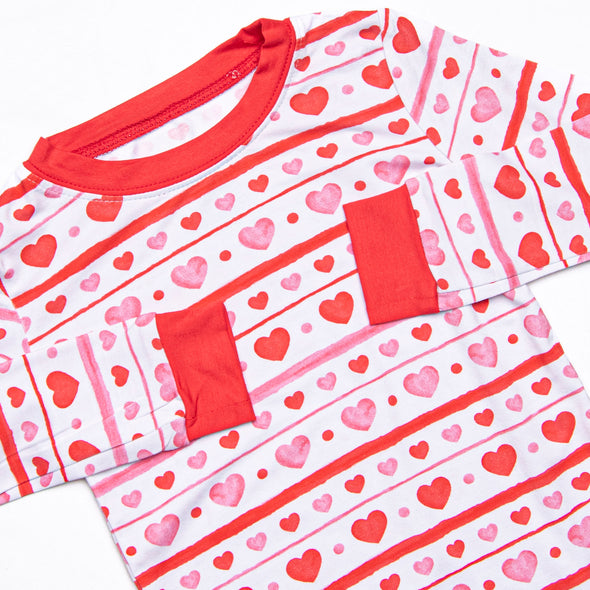 Dearest Decorations Bamboo Pajama Set, Red