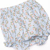 Coastal Carnations Diaper Set, Blue