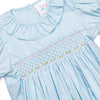 Bud and Bloom Smocked Dress, Blue