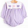 Heart's Desire Embroidered Bubble, Purple