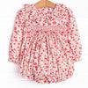 Hearts Adore Smocked Bubble, Red