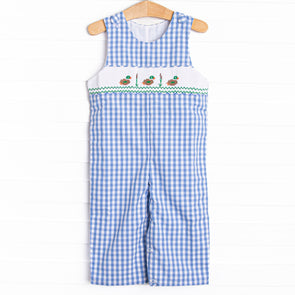 Pond Paddlers Smocked Jon Jon, Blue