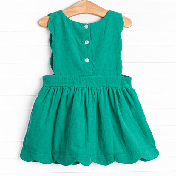 Daphne Dress, Green Corduroy