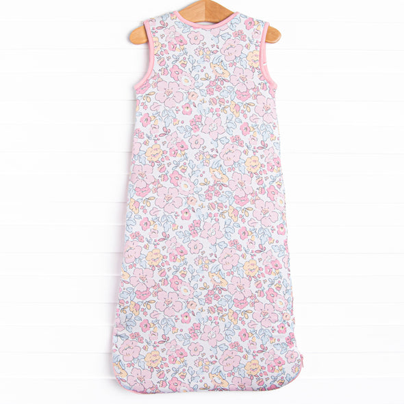 Sunset Florals Bamboo Sleep Bag, Pink