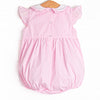 Bunny Tails Smocked Bubble, Pink