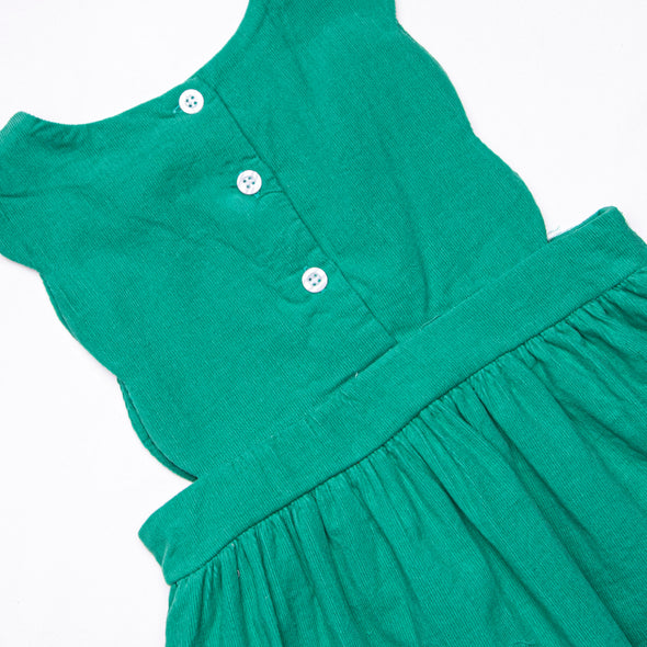 Daphne Dress, Green Corduroy