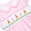 Bunny Tails Smocked Dress, Pink