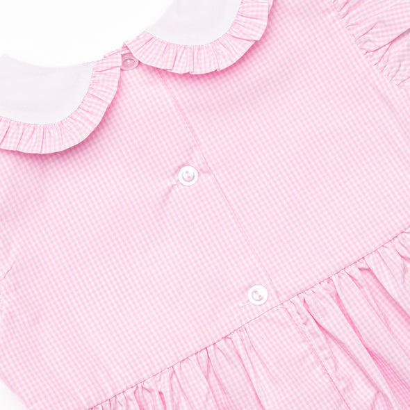 Bunny Tails Smocked Bubble, Pink