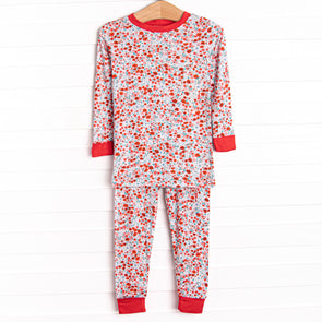 Bound to Bloom Bamboo Pajama Set, Red