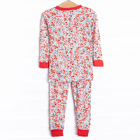 Bound to Bloom Bamboo Pajama Set, Red