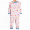 Swan Lake Swims Bamboo Pajama Set, Pink