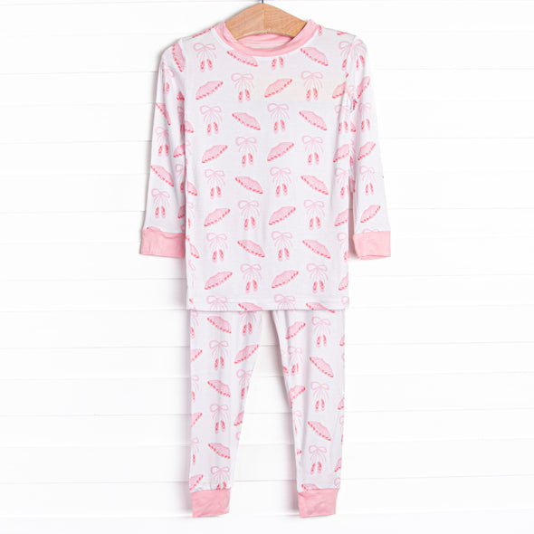 Plies and Pirouettes Bamboo Pajama Set, Pink