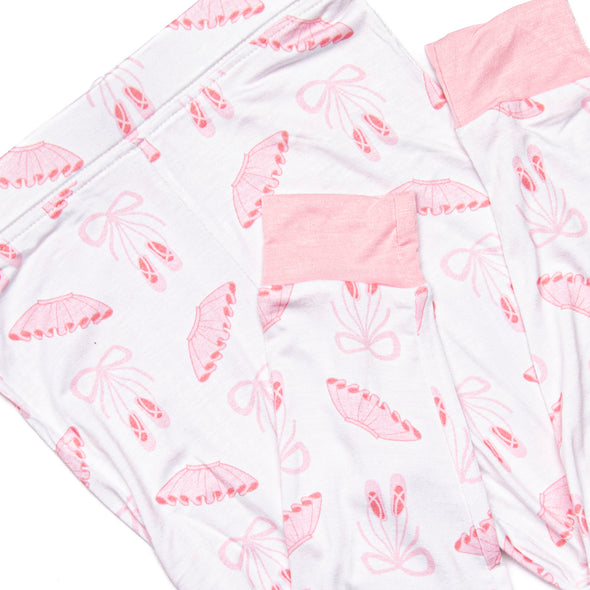 Plies and Pirouettes Bamboo Pajama Set, Pink