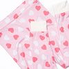 Hypnotic Hearts Bamboo Pajama Set, Pink