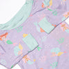 Saltwater Sirens Bamboo Pajama Set, Purple