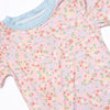 Summer Flowers Bamboo Pajama Short Set, Pink