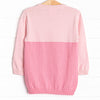 Color Block Sweater, Pink