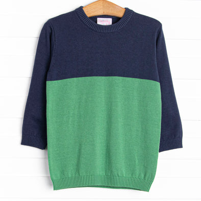 Color Block Sweater, Blue