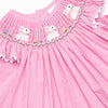 No Bunny But You Smocked Ruffle Short Set, Pink