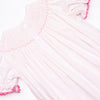 Bow Beauty Smocked Romper, Pink