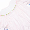 Fairytale Princess Smocked Romper, Pink Bitty Dot