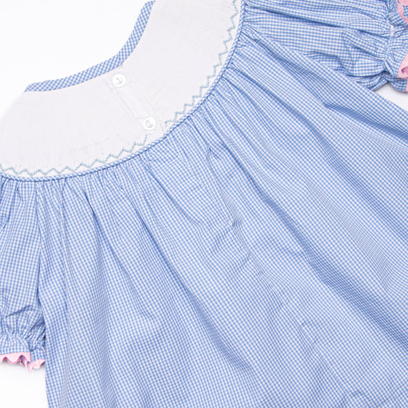 Princess Party Smocked Bubble, Blue