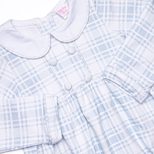 Properly Plaid Bubble, Blue