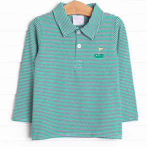 Daddy's Caddy Embroidered Top, Green