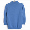 Cozy Carp Rolled Neck Sweater, Blue