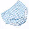 Chandler Check Sweatshirt Diaper Set, Blue