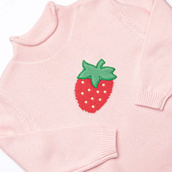 Bundled Up Berry Rolled Neck Sweater, Pink