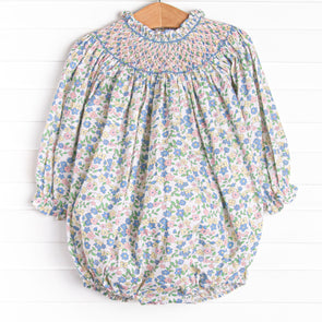 Primary Pastels Smocked Bubble, Pink