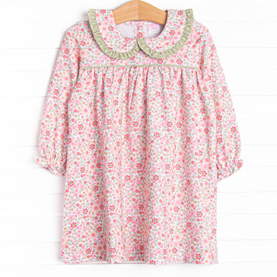 Berry Blitz Blooms Dress, Green