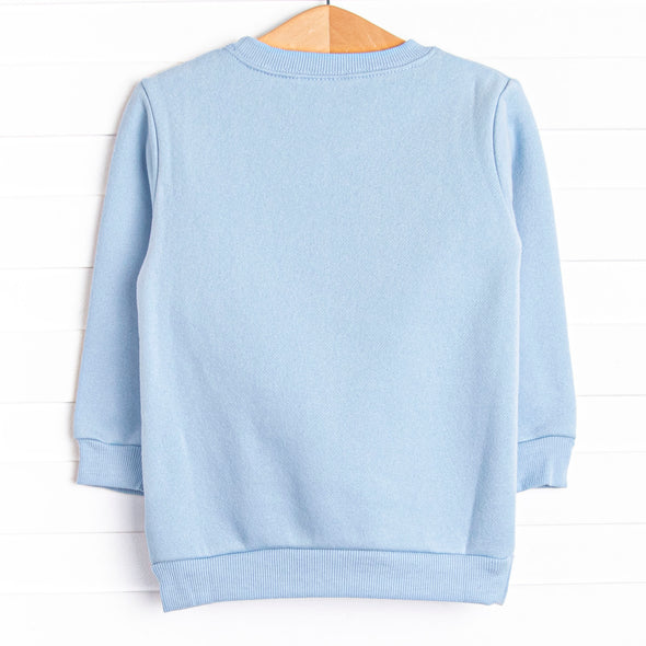 Helicopter Applique Sweatshirt, Blue