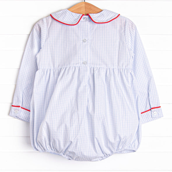 Back at the Farm Smocked Boy Bubble, Blue