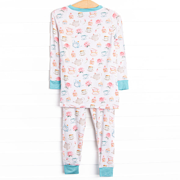 Don't Be Chai Bamboo Pajama Set, Blue