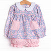 Pop of Posies Bloomer Set, Pink