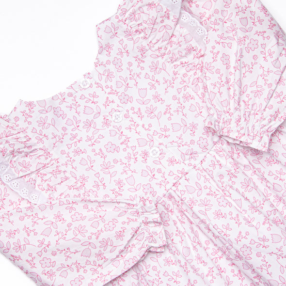 Pink Willow Diaper Set, Pink