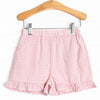 Woven Girl Ruffle Pocket Shorts