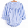 Merry Go Round Smocked Bubble, Blue