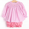 Old Time Toys Smocked Bloomer Set, Pink