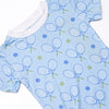 Racket Rally Bamboo Pajama Short Set, Blue