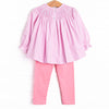 Old Time Toys Smocked Legging Set, Pink