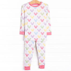 Magic Dreamland Bamboo Pajama Set, Pink