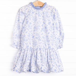 Timeless Toile Dress, Blue