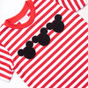 Mouse Ear Magic Applique Pant Set, Red Stripe